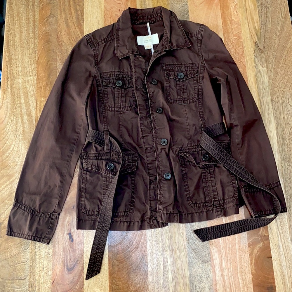 Last Call: J. Crew classic twill chino chocolate brown jacket